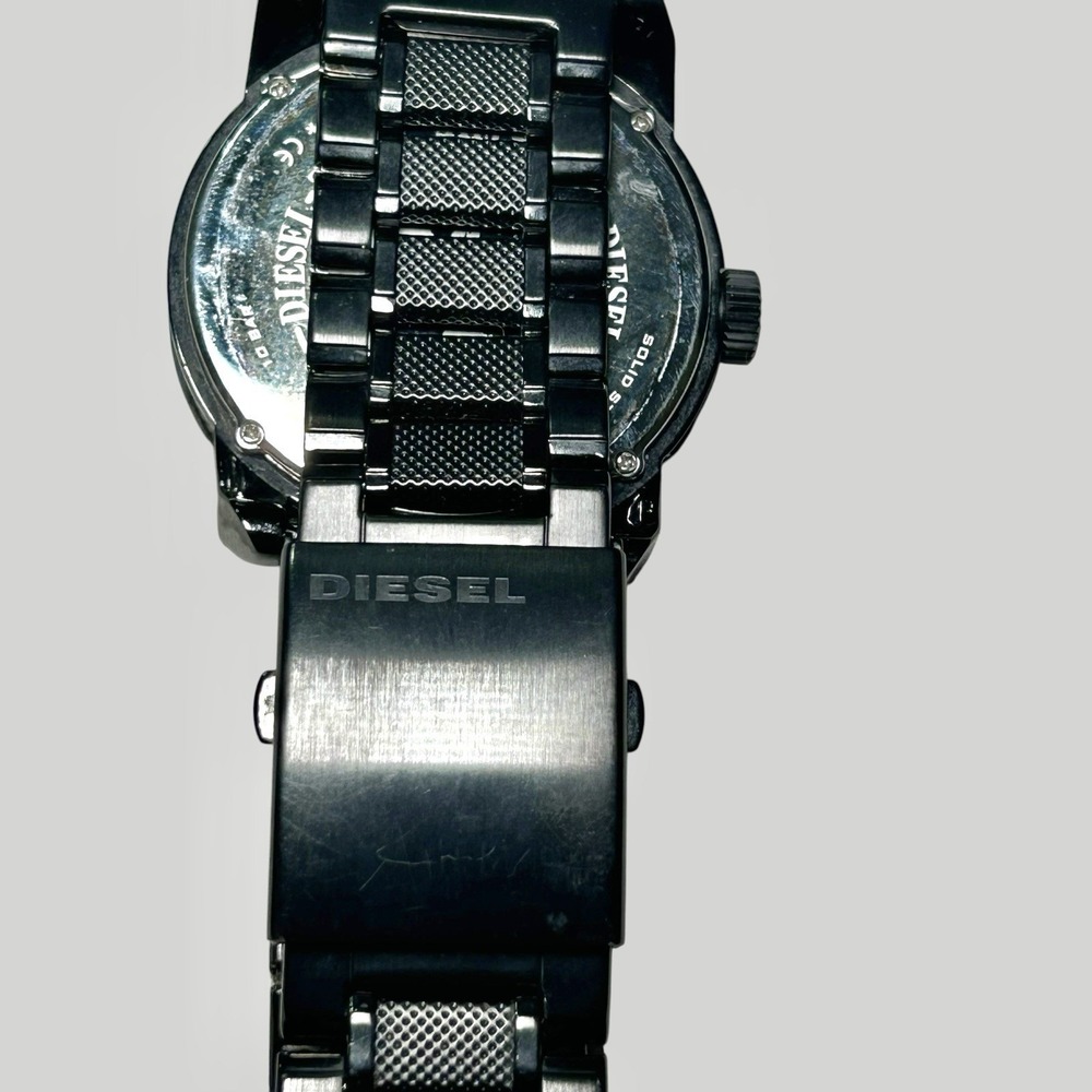Diesel Men's Double Down Black Stainless Steel Watch DZ1371 - Picture 7 of 9